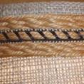 Jute Braid on Burlap Lampshade