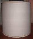 lampshade, drum, linen, restored