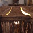 lamp, lampshade, vintage, antique, fabric