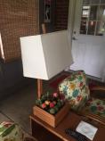 lampshade, rectangle, styrene, linen, restore, shade